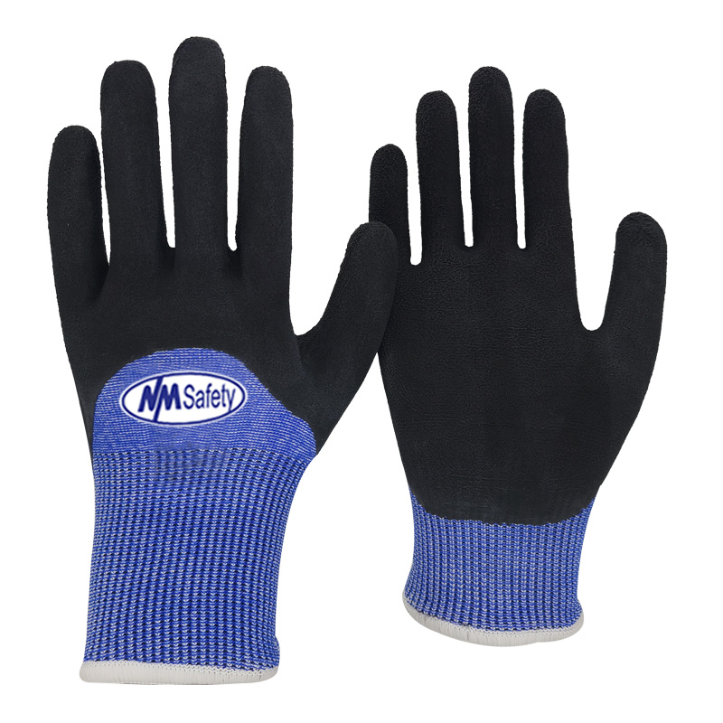 Thermal Cut A8 F Foam Latex Palm Winter Work Gloves